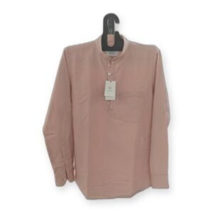 Men’s Short Plain Kurta – Dusty Pink