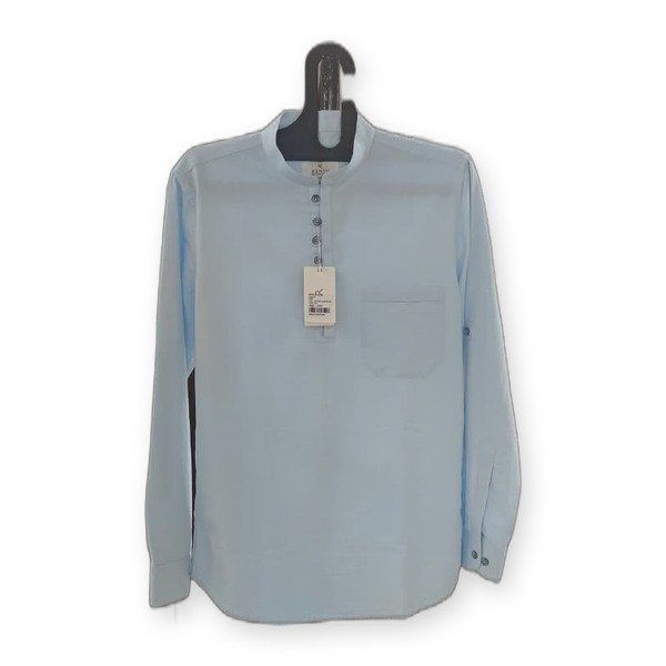 Men’s Short Plain Kurta – Dark Blue